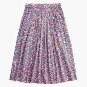 J Crew Cotton A-Line Skirt in Liberty of London Betsy Ann Floral, size 6